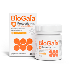 BioGaia Protectis TABS+D3 Appelsiini